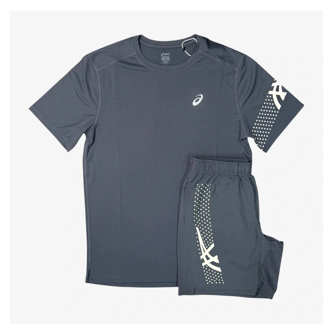 ASICS ICON SHORT SET - CARRIER GREY