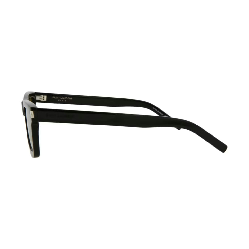 Saint Laurent Square Sunglasses 'Black/Black/Yellow'