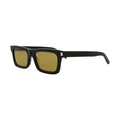 Saint Laurent Square Sunglasses 'Black/Black/Yellow'