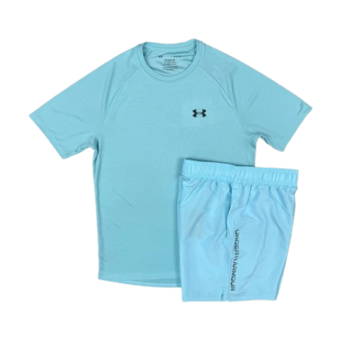 UNDER ARMOUR TECH SHORT SET - BLUE