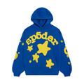 SP5DER Blue & Yellow Star Hoodie