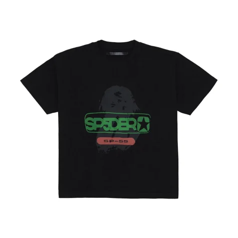 SP5DER STAR Shirt Black & Green