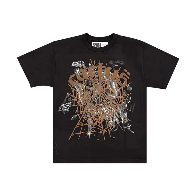 Travis Scott CJ x SP5DER Black Tee