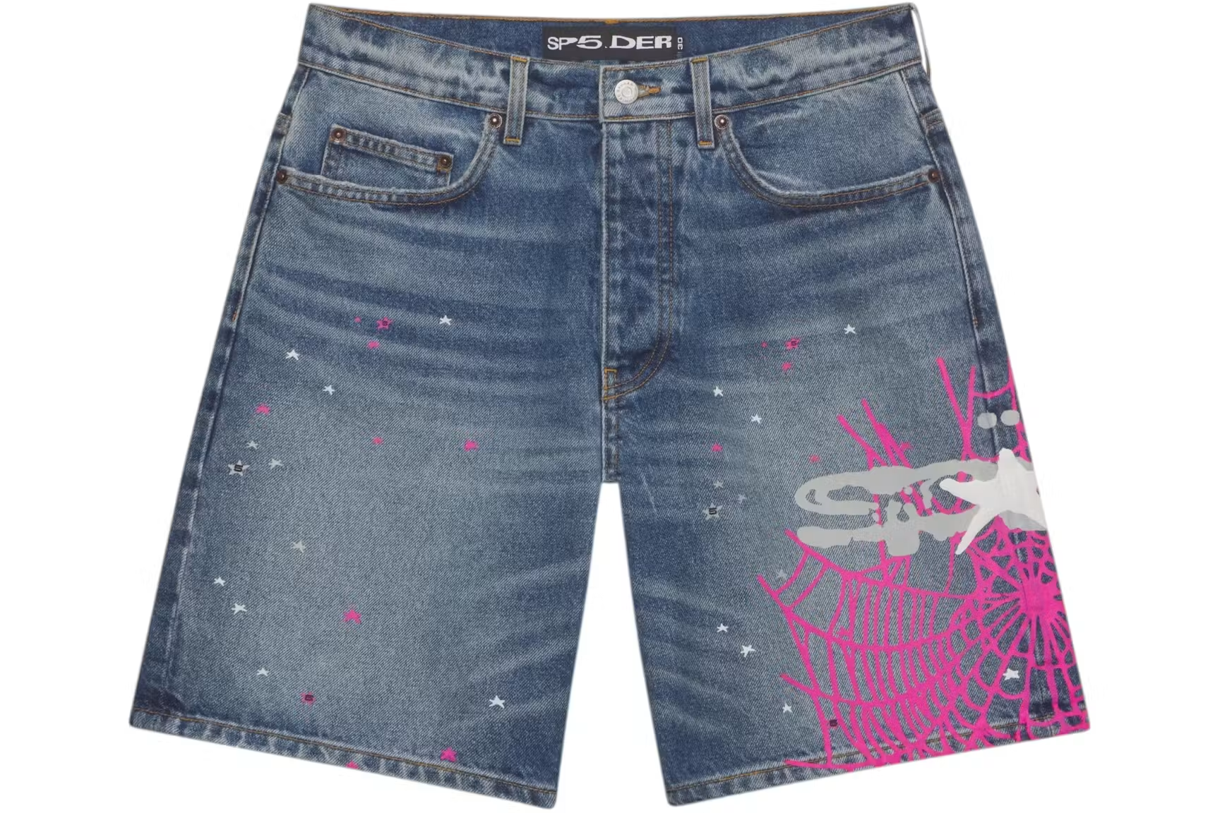 SP5DER Heavy Web Denim Shorts