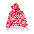BAPE ABC Camo Shark Full Zip Hoodie Pink