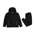 Full Zip Hoodie Joggers Set Nike Sportswear Tech Fleece Black