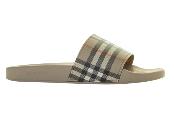 Burberry Vintage fully beige Checked Slides