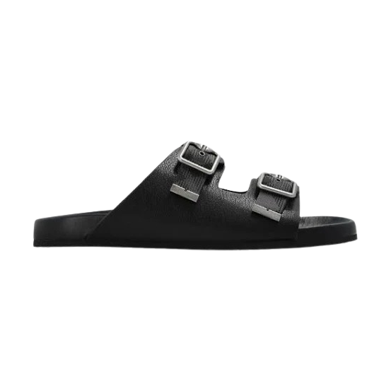 Burberry Urchin Buckled Leather Slides