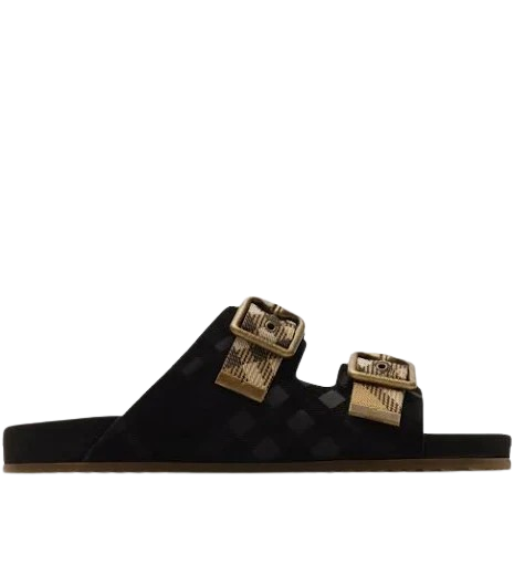 Burberry Urchin Checkered suede Sandals