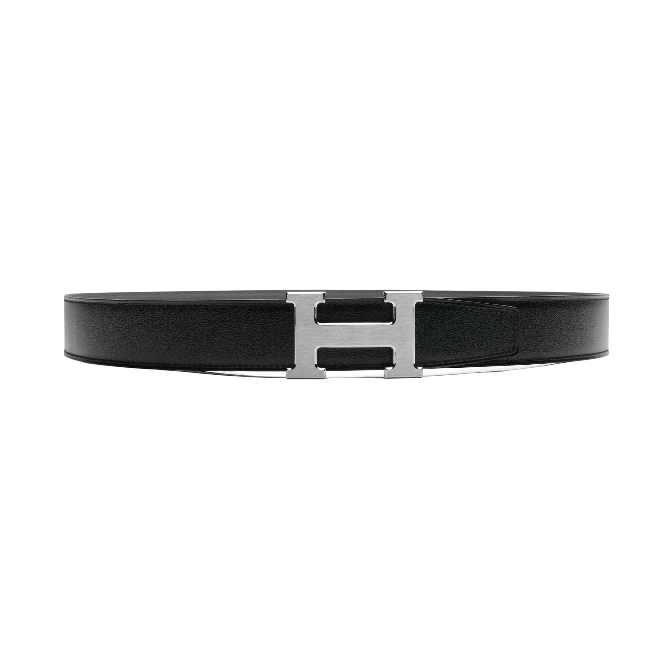 Hermes Men Leather Belt Hermès Black Size 100 Cm
