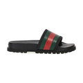 GUCCI Men's Slide Sandal With Web