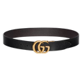 Gucci Reversible leather belt with Double G buckle