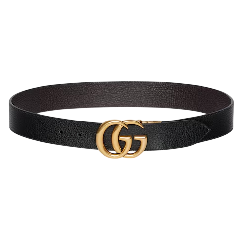Gucci Reversible leather belt with Double G buckle