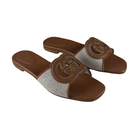 GUCCI Double G Sandal White