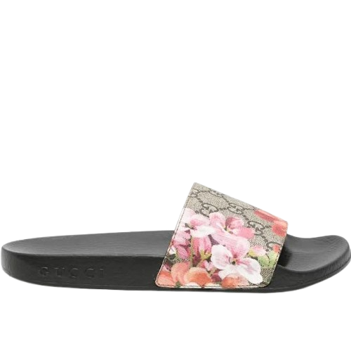 Gucci GG Blooms Supreme canvas slippers