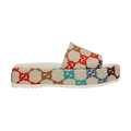 GUCCI Womens Platform Sandal 'White Multi'