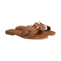HERMES Oran Sandal Brown Women