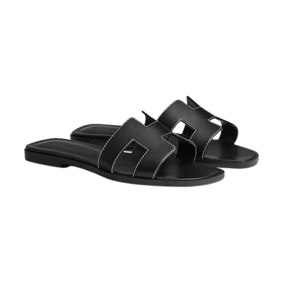 HERMES Oran sandal Black