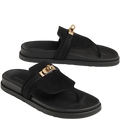 HERMES Empire sandals Black & Gold