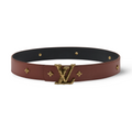 LV Dimension Drift Flower Studs 40mm Reversible Belt