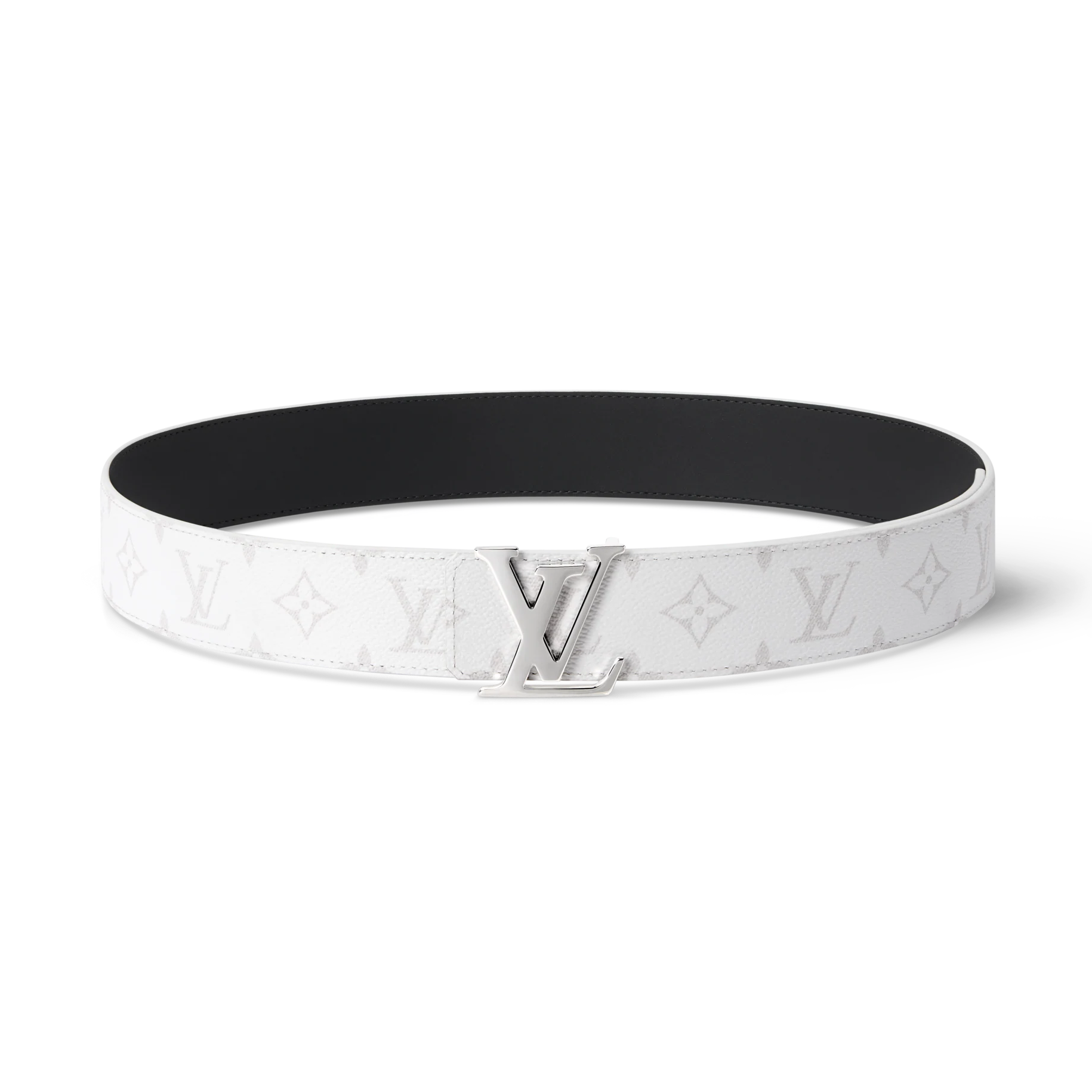 LV Initiales Monogram 40mm Reversible Belt White & Black