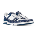 Louis Vuitton Trainer Denim Blue & White