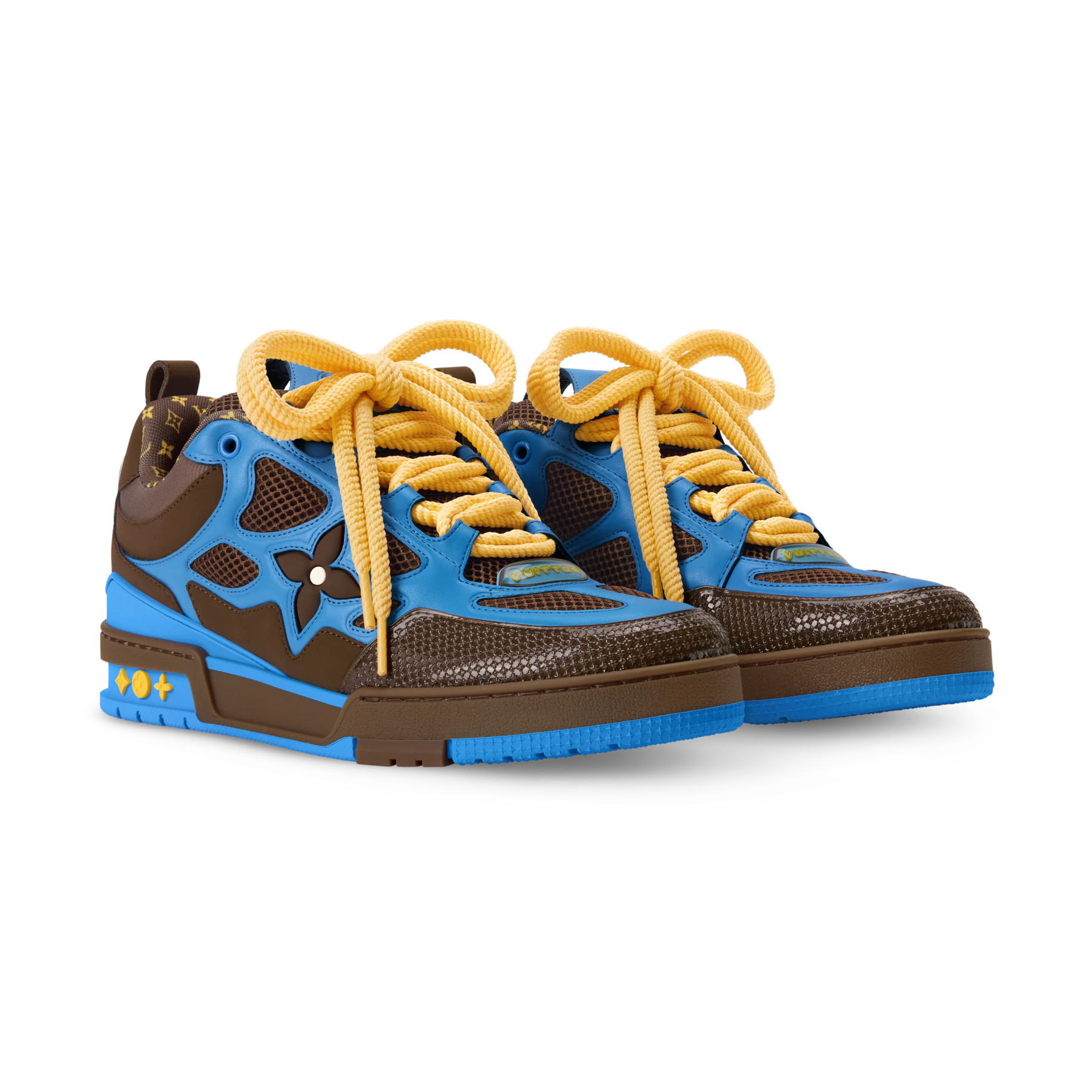Louis Vuitton Skate Blue & Brown & Yellow