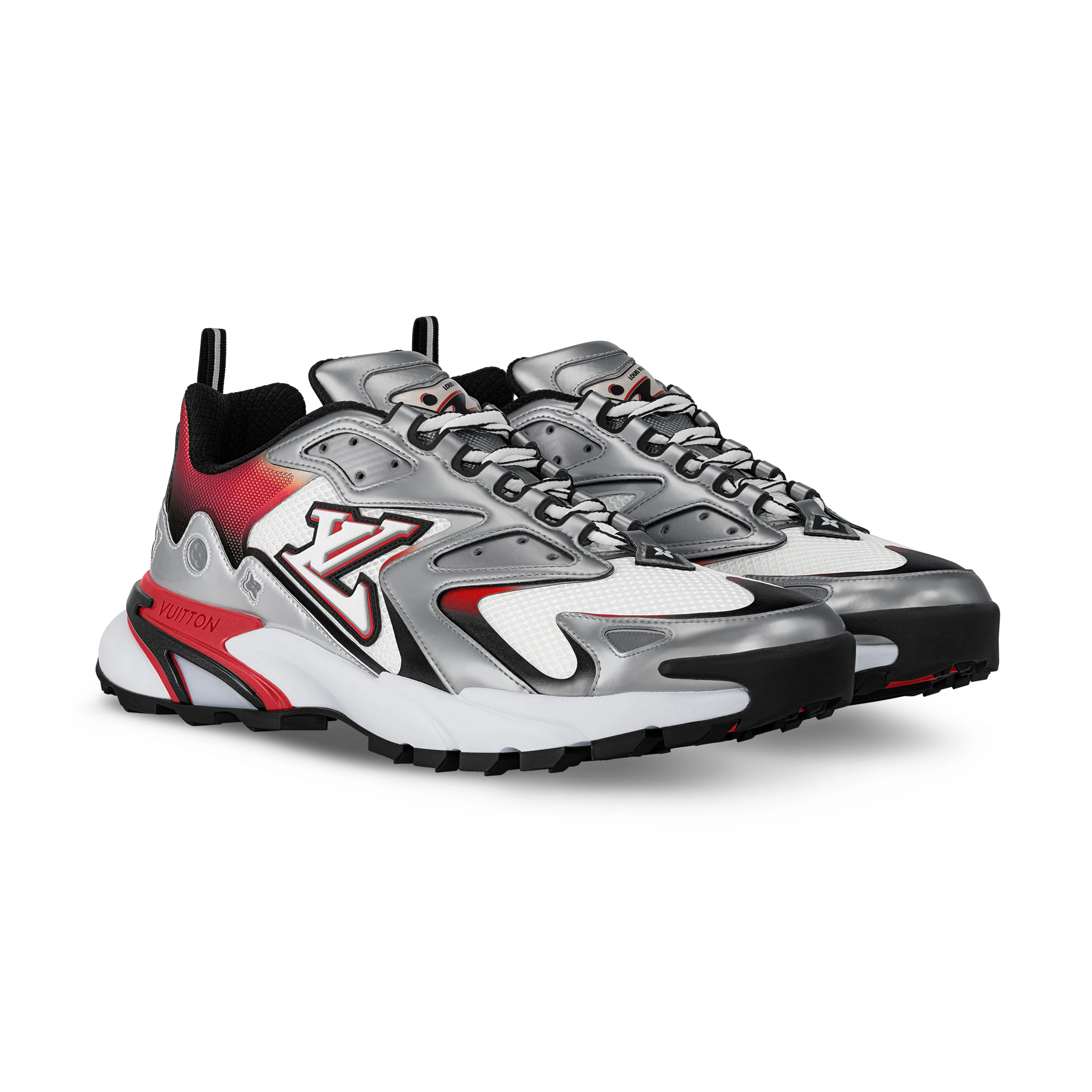 Louis Vuitton Tatic Red & Silver & White
