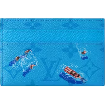 Louis Vuitton Pool Double Card Case Blue Lagoon