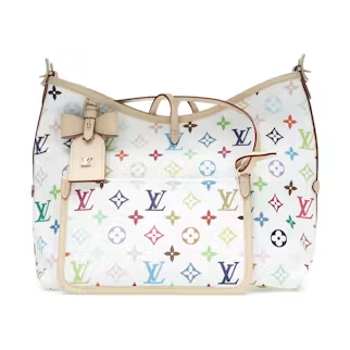 Louis Vuitton x Takashi Murakami Carry All PM White Bag
