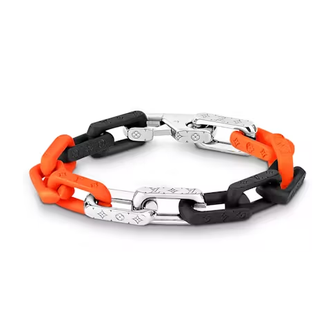 Louis Vuitton Monogram Chain Bracelet Silver