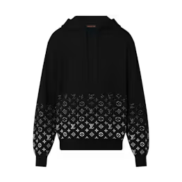 Louis Vuitton Gradient Cotton Hoodie Black/White