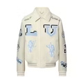 Louis Vuitton Multi-Patches Mixed Leather Varsity Jacket