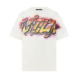 Louis Vuitton Vuitton Graffiti T-shirt Milky White