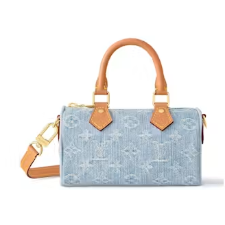 Louis Vuitton Nano Speedy Sky Blue Denim