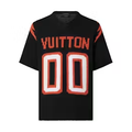 Louis Vuitton Chunky Intarsia Football T-shirt Black