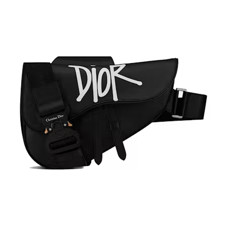 Dior And Shawn Saddle Bag Black