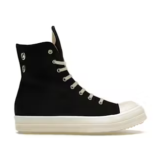Rick Owens DRKSHDW High Top Black Milk