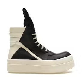 Rick Owens Mega Bumper Geobasket Black Milk