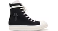 Rick Owens DRKSHDW Canvas High-Top Black Milk