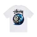 Stussy Born X Raised 8 Ball Tee White