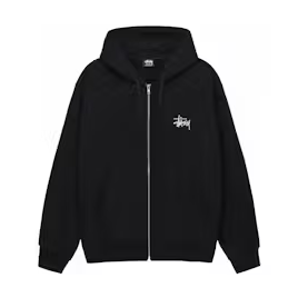 Stussy Basic Stussy Zip Hoodie Black