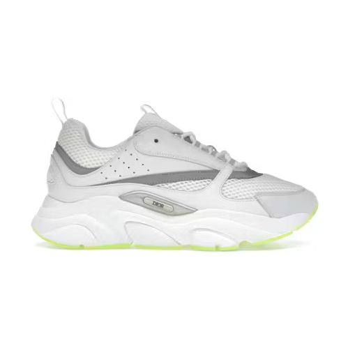 Dior B22 White Silver Fluo Green