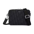 Dior Wallet with Strap Oblique Jacquard Black