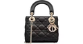 Dior Lady Dior Cannage Satin Mini Black