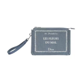 Dior A5 Les Fleurs Du Mal Triangle Pouch Blue/White