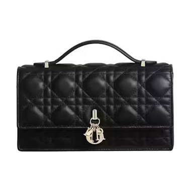Dior My Dior Mini Cannage Lambskin Bag Black