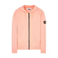 Stone Island 64220 Brushed Cotton Fleece Zip Up