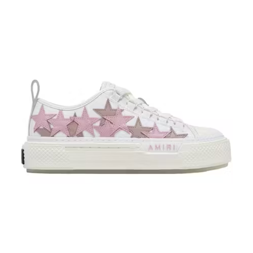AMIRI Stars Court Low White Pink