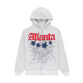 Sp5der Atlanta Full Zip Hoodie Heather Grey